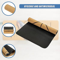 Natural Cork TPE Yoga Mat Sports Eco Friendly Exercise Fitness Gym Pilates Sports & Fitness Kings Warehouse 