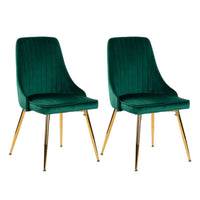 Natural Rectangular Dining Table with 4x Green Velvet Chairs Kings Warehouse 