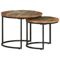 Nesting Tables 2 pcs Solid Wood Reclaimed living room Kings Warehouse 