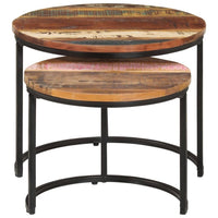 Nesting Tables 2 pcs Solid Wood Reclaimed living room Kings Warehouse 