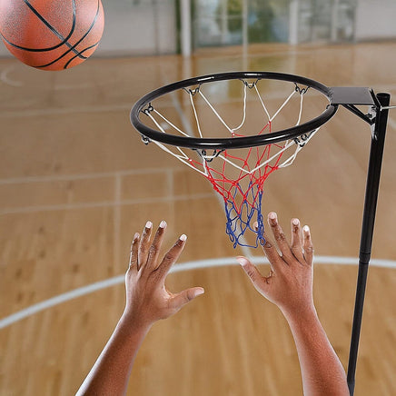 Netball Ring with Stand Portable Pole Height Adjustable Sports & Fitness Kings Warehouse 