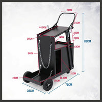 New 4-Drawer Welding Trolley Cart Welder Cabinet MIG TIG ARC Plasma Cutter Bench Home & Garden Kings Warehouse 