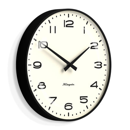 Newgate Radio City Wall Clock Black Arabic Dial - Matte Black Home & Garden Kings Warehouse 