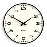 Newgate Radio City Wall Clock Black Arabic Dial - Matte Black Home & Garden Kings Warehouse 