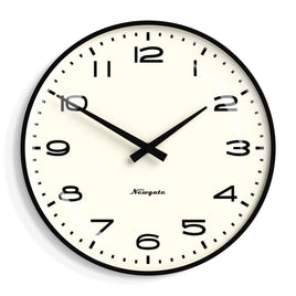 Newgate Radio City Wall Clock Black Arabic Dial - Matte Black Home & Garden Kings Warehouse 