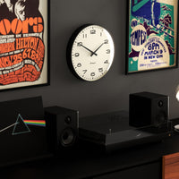 Newgate Radio City Wall Clock Black Arabic Dial - Matte Black Home & Garden Kings Warehouse 