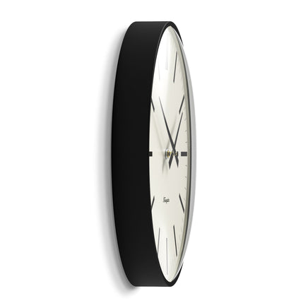 Newgate Radio City Wall Clock Bold Black Marker Dial - Matte Black Home & Garden Kings Warehouse 