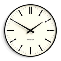 Newgate Radio City Wall Clock Bold Black Marker Dial - Matte Black Home & Garden Kings Warehouse 