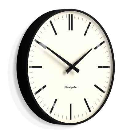 Newgate Radio City Wall Clock Bold Black Marker Dial - Matte Black Home & Garden Kings Warehouse 