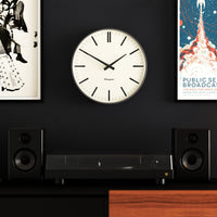 Newgate Radio City Wall Clock Bold Black Marker Dial - Matte Blizzard Grey Home & Garden Kings Warehouse 