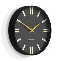 Newgate Universal Wall Clock Plaza Dial Black Home & Garden Kings Warehouse 