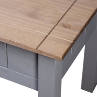 Nightstand Grey 50.5x50.5x52.5 cm Pine Panama Range Kings Warehouse 