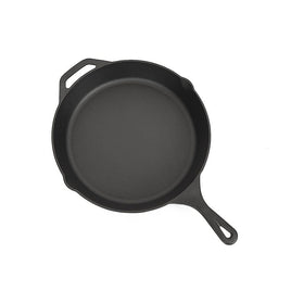 Non-stick Frying Pan Cast Iron Steak Skillet Round BBQ Grill Cookware 30cm Home & Garden Kings Warehouse
