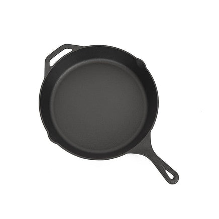 Non-stick Frying Pan Cast Iron Steak Skillet Round BBQ Grill Cookware 30cm Home & Garden Kings Warehouse 