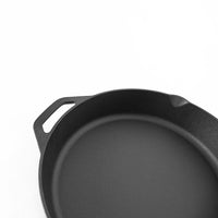 Non-stick Frying Pan Cast Iron Steak Skillet Round BBQ Grill Cookware 30cm Home & Garden Kings Warehouse 