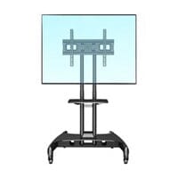 NORTH BAYOU HEIGHT ADJUSTABLE TROLLEY FOR TV SCREEN SIZE 40-65 MAX 45.5KG Kings Warehouse 