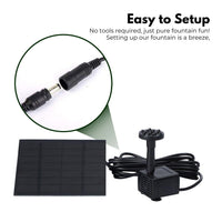 NOVEDEN Solar Water Fountain NE-SWF-100-SY Kings Warehouse 