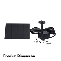 NOVEDEN Solar Water Fountain NE-SWF-100-SY Kings Warehouse 