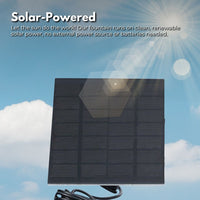 NOVEDEN Solar Water Fountain NE-SWF-100-SY Kings Warehouse 