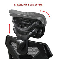 Office Chair – Ergonomic Mesh Back Computer Desk Chair with Padded Foam Seat in Black Furniture Kings Warehouse 