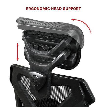 Office Chair – Ergonomic Mesh Back Computer Desk Chair with Padded Foam Seat in Black Furniture Kings Warehouse 