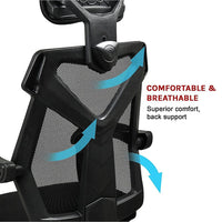 Office Chair – Ergonomic Mesh Back Computer Desk Chair with Padded Foam Seat in Black Furniture Kings Warehouse 