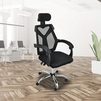 Office Chair Gaming Computer Chairs Mesh Back Foam Seat - Black Furniture Kings Warehouse 