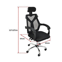 Office Chair Gaming Computer Chairs Mesh Back Foam Seat - Black Furniture Kings Warehouse 