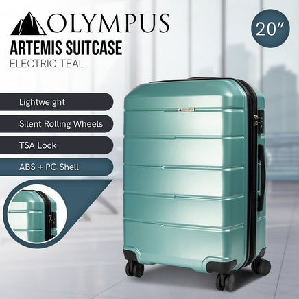 Olympus Artemis 20 in Hard Shell ABS+PC - Electric Teal Kings Warehouse 