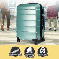 Olympus Artemis 24in Hard Shell Suitcase ABS+PC Electric Teal Kings Warehouse 