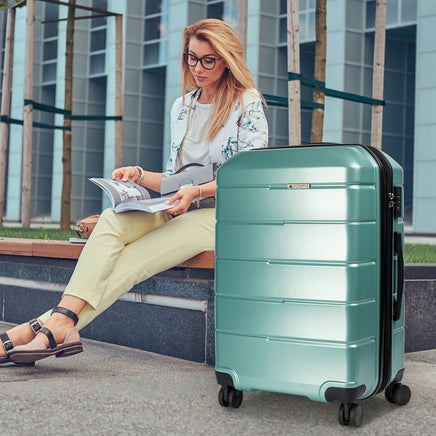 Olympus Artemis 28in Hard Shell Suitcase ABS+PC - Electric Teal Kings Warehouse 