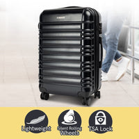 Olympus Noctis Suitcase 20in Hard Shell ABS+PC - Stygian Black Kings Warehouse 