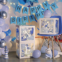 ONE Balloons Box Clear Gift Boxes Gift Birthday Baby Shower Party AU Kings Warehouse 
