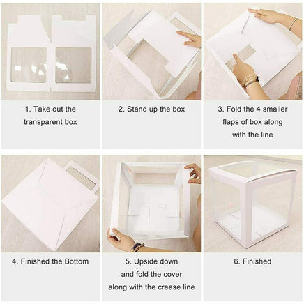 ONE Balloons Box Clear Gift Boxes Gift Birthday Baby Shower Party AU Kings Warehouse 