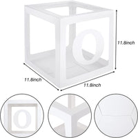 ONE Balloons Box Clear Gift Boxes Gift Birthday Baby Shower Party AU Kings Warehouse 