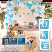 ONE Balloons Box Clear Gift Boxes Gift Birthday Baby Shower Party AU Kings Warehouse 