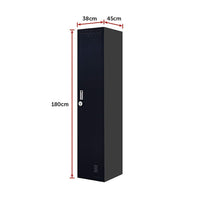One-Door Office Gym Shed Clothing Locker Cabinet Furniture Kings Warehouse 
