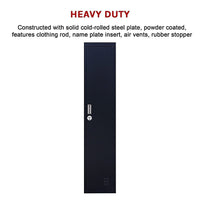 One-Door Office Gym Shed Clothing Locker Cabinet Furniture Kings Warehouse 