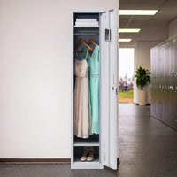 One-Door Office Gym Shed Clothing Locker Cabinet Furniture Kings Warehouse 