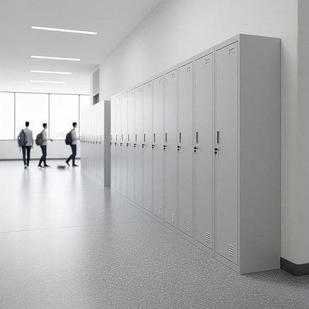 One-Door Office Gym Shed Clothing Locker Cabinet Furniture Kings Warehouse 