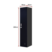 One-Door Office Gym Shed Clothing Locker Cabinet Furniture Kings Warehouse 