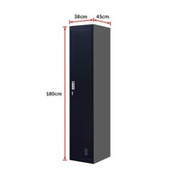 One-Door Office Gym Shed Clothing Locker Cabinet Furniture Kings Warehouse 