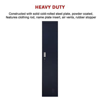 One-Door Office Gym Shed Clothing Locker Cabinet Furniture Kings Warehouse 