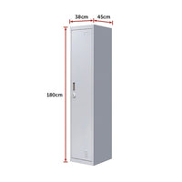 One-Door Office Gym Shed Clothing Locker Cabinet Furniture Kings Warehouse 