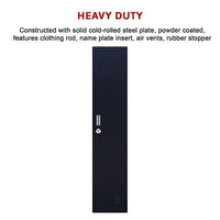 One-Door Office Gym Shed Clothing Locker Cabinet Furniture Kings Warehouse 