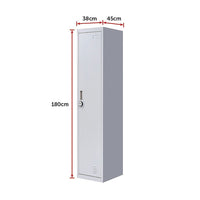 One-Door Office Gym Shed Clothing Locker Cabinet Furniture Kings Warehouse 