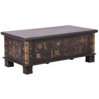 Onir Coffee Table Antique Handcrafted Solid Mango Wood Storage Trunk Chest Box living room Kings Warehouse 