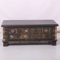 Onir Coffee Table Antique Handcrafted Solid Mango Wood Storage Trunk Chest Box living room Kings Warehouse 