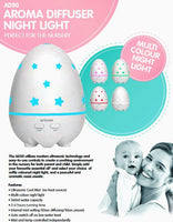 Oricom Aroma Diffuser Humidifier & Night Light Baby Kids Room AD50 Kings Warehouse 