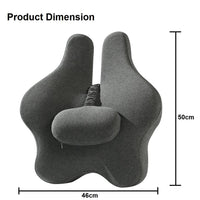 Orthopedic Memory Foam Seat Cushion Support Back Pain Chair Pillow Car Office Dark Grey Home & Garden Kings Warehouse 